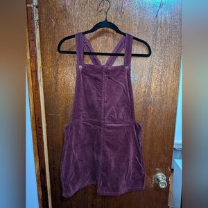 Abound Burgundy Corduroy Jumper Dress Size Medium